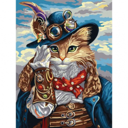 Картина по номерам «Кот в сапогах» 30-40 см KpN-03-10