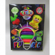 Тесто для лепки 10 цветов «FLUORIC» Danko Toys