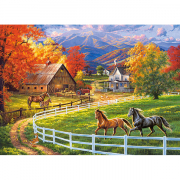 Пазлы «Ферма в долине лошадей» Кастор В-222124 200 эл