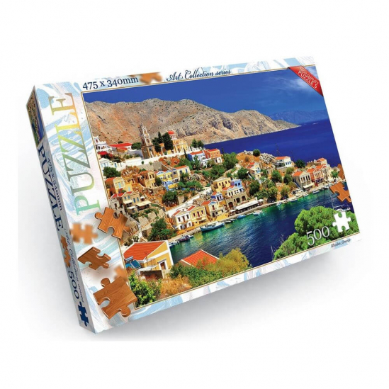 Пазлы «Остров Родос, Греция» Danko Toys 500 элементов (С500-11-08) - фото 1