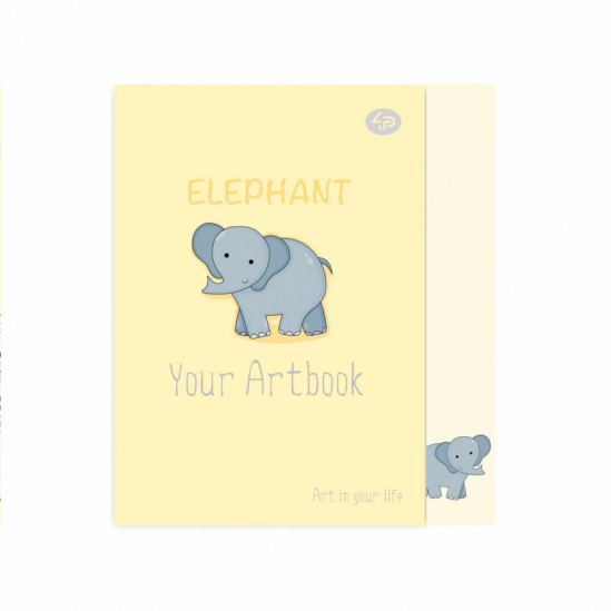 Блокнот «Artbook elephant» А5 клеевое соединение 64 листа 902309 - фото 1
