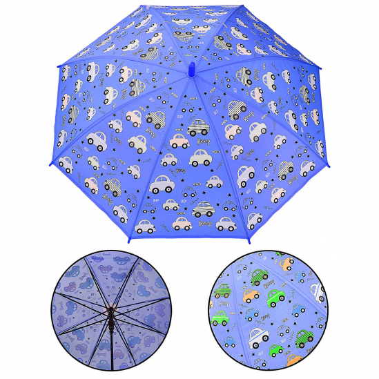 Зонт детский «Машинки» с проявляющимся цветом 82 см UM522 - фото 1