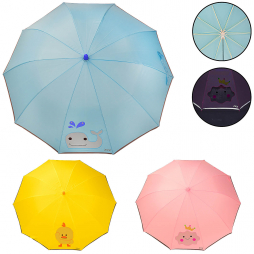 Зонт детский с прозрачным окошком 3 вида 80 см UM5474