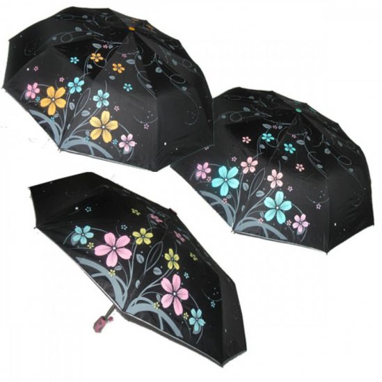 Зонт «Цветы» женский полуавтомат 124 - фото 1