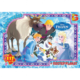 Пазлы серии «Frozen» 117 эл G-Toys FR014
