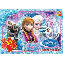 Пазлы серии «Frozen» 35 эл G-Toys FR012