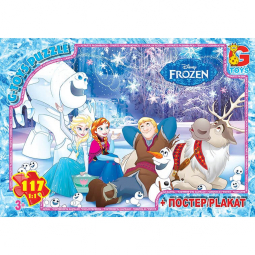Пазлы серии «Frozen» 117 эл G-Toys FR017