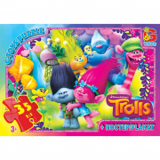 Пазлы серии «Тролли» 35 эл G-Toys TR0075