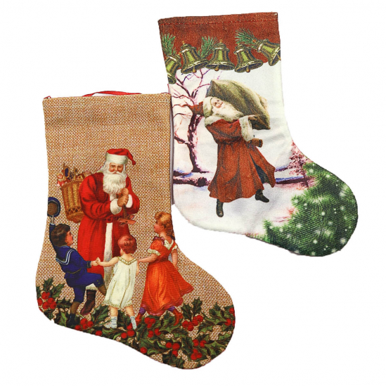 Носок новогодний «Дед Мороз» 20-15 см 0596DSCN - фото 1