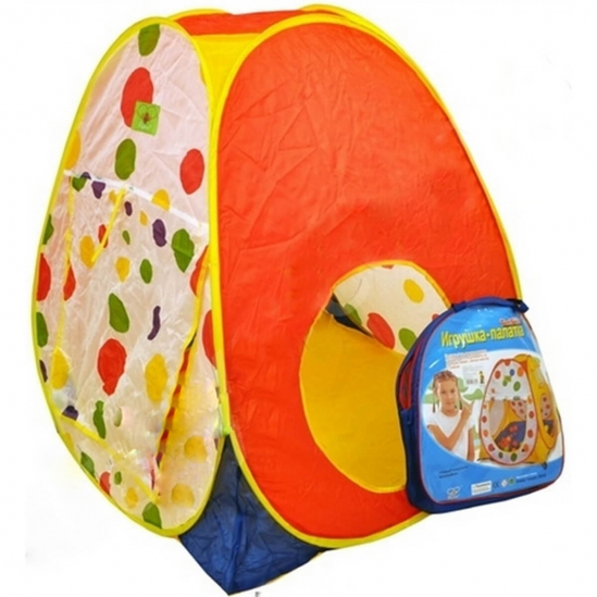 Палатка в чехле в цветной кружочек - фото 1