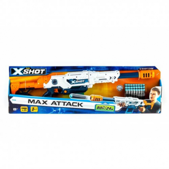 Бластер X-Shot Large Max Attack с патронами 3694 - фото 1