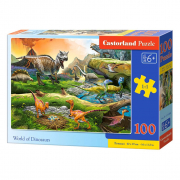 Пазлы Castorland 100 «Мир динозавров» B-111084