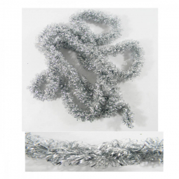 Гирлянда пушистая 260-5 см «Подарочная» серебро 108280