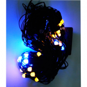 Гирлянда электрическая на 120 LED ламп «Ягодка» сетка сине-желтая 101149