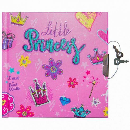 Блокнот на замочке 56 листов «Маленькая принцесса» 481833-U - фото 1