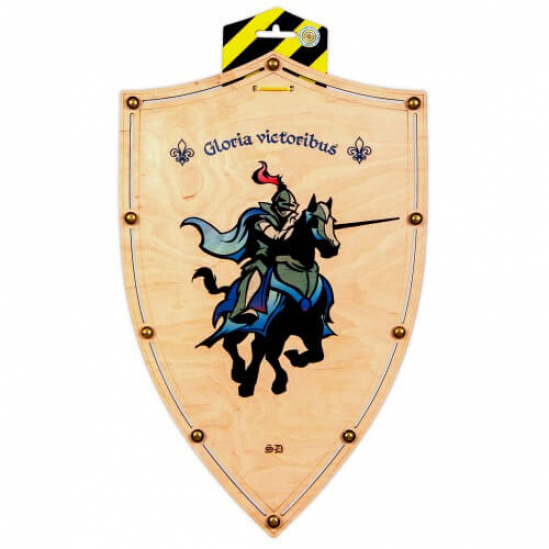 Щит деревянный «Конный Рыцарь» 30-47 см 399018 - фото 1