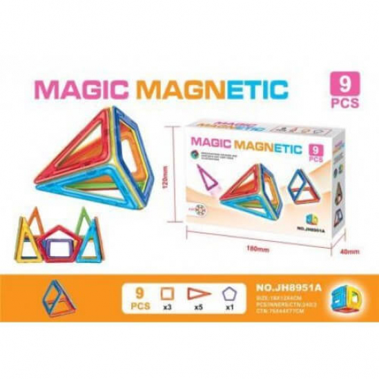Магнитный конструктор MAGIC MAGNETIC 9 дет JH8951A - фото 1