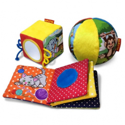 Набор игрушек мякишей «Веселые животные» в сумке MC090602-06