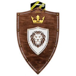 Щит деревянный «Лев» цвет Венге 401018