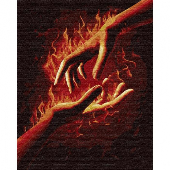 Картина по номерам «Огонь между нами 1» Идейка 40-50 см КНО4775 - фото 1