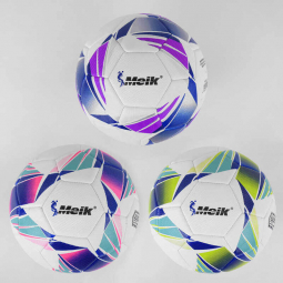 Мяч футбольный 3 цвета вес 400 г материал PU баллон резиновый C44436