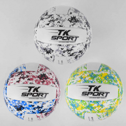 Мяч волейбольный TK Sport 3 цвета вес 270 г материал ТPU баллон резиновый C44439