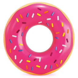 Надувной круг «Розовый Пончик» 99-25 см 56256