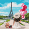 Картина по номерам «Гуляя по улицам Парижа» Идейка 40-40 см КНО4756