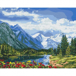 Картина по номерам «Альпийское совершенство» Идейка 40-50 см КНО2288
