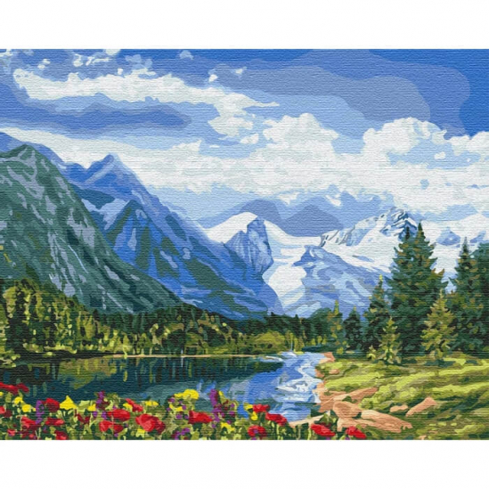 Картина по номерам «Альпийское совершенство» Идейка 40-50 см КНО2288 - фото 1