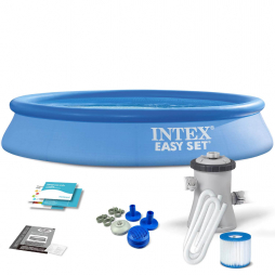 Надувной бассейн с фильтр насосом (2006лч) Intex Easy Set 457-84 см 28158