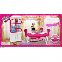 Мебель для кукол барби Gloria столовая 3012