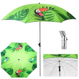 Пляжный зонт «Попугаи» с наклоном диаметр 180 см MH-3371-7