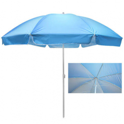 Пляжный зонт диаметр 250 см с серебристым покрытием MH-3322-B