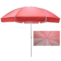 Пляжный зонт диаметр 250 см с серебристым покрытием MH-3322-R