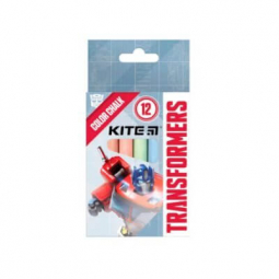 Мел цветной 12 цветов Transformers Kite TF21-075