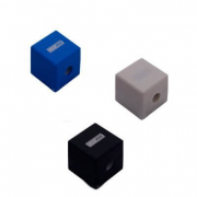 Точилка пластиковая cube rubber touch с контейнером BuroMax BM4757