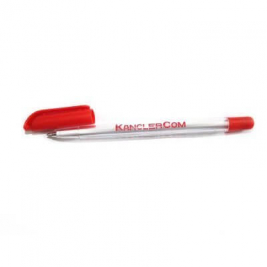 Ручка шариковая 0,5 мм красная Kancler 96987 - фото 1