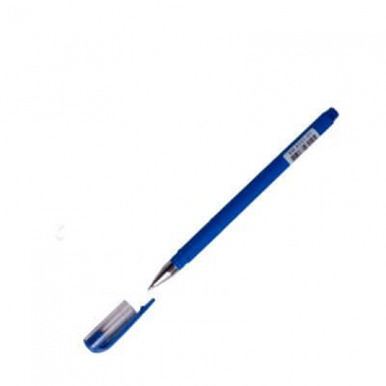Ручка гелевая синяя 0,5 мм BuroMAX 8331-01 - фото 1