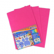 Бумага цветная 10 листов А4 Фетр 1,2 мм темно-розовая Josef Otten 002