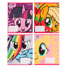Тетрадь в косую на 12 листов Little Pony Kite LP21-235