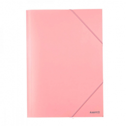 Папка пластиковая на резинке Pastelini А4 розовая Axent 1504-10
