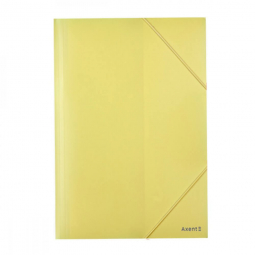 Папка пластиковая на резинке Pastelini А4 желтая Axent 1504-26