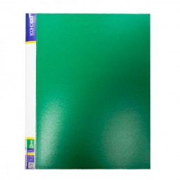 Папка пластиковая А4 2 кольца с карманом зеленая Economix E30701-04