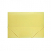 Папка пластиковая А5 на резинке Pastelini желтая Axent 1514-26