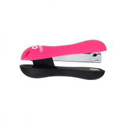 Степлер №246 266 розовый Soft Touch Optima O40276-09