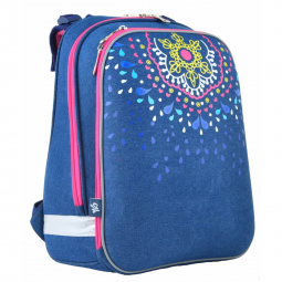 Рюкзак школьный (ранец) каркасный H-12 Mandala 38-29-15 см YES 554583
