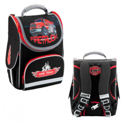 Рюкзак каркасный для первоклассника Firetruck Kite K18-501S-1