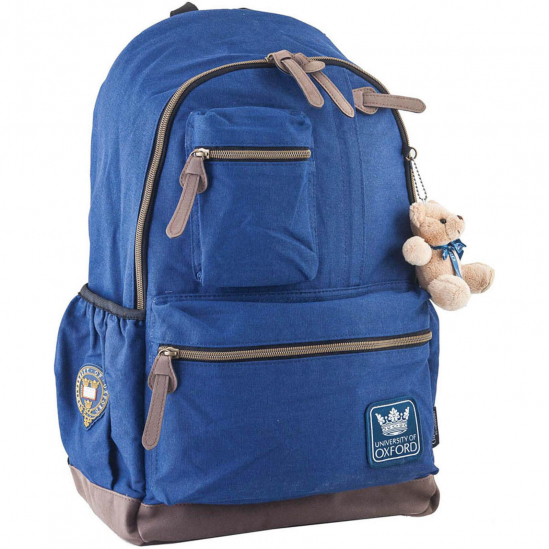 Рюкзак для подростков синий 30-47-16 см YES OX 236 - фото 1
