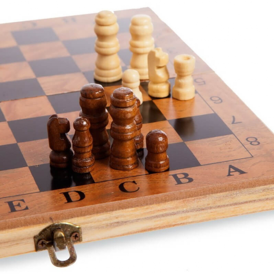 Игровой набор 3 в 1 шахматы шашки и нарды S3029 - фото 6